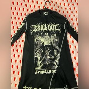 gothic killstar size S men’s oversize long sleeve
